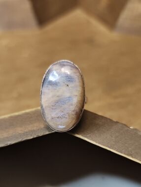Chocolate Moonstone Ring - Elegant Neutral Statement
